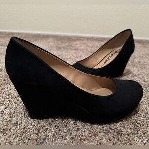 American Rag black platform wedge